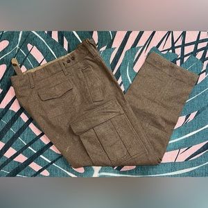 Vintage Wilh Schwarz Huckelhoven Wool German Military Cargo Trousers Pants
